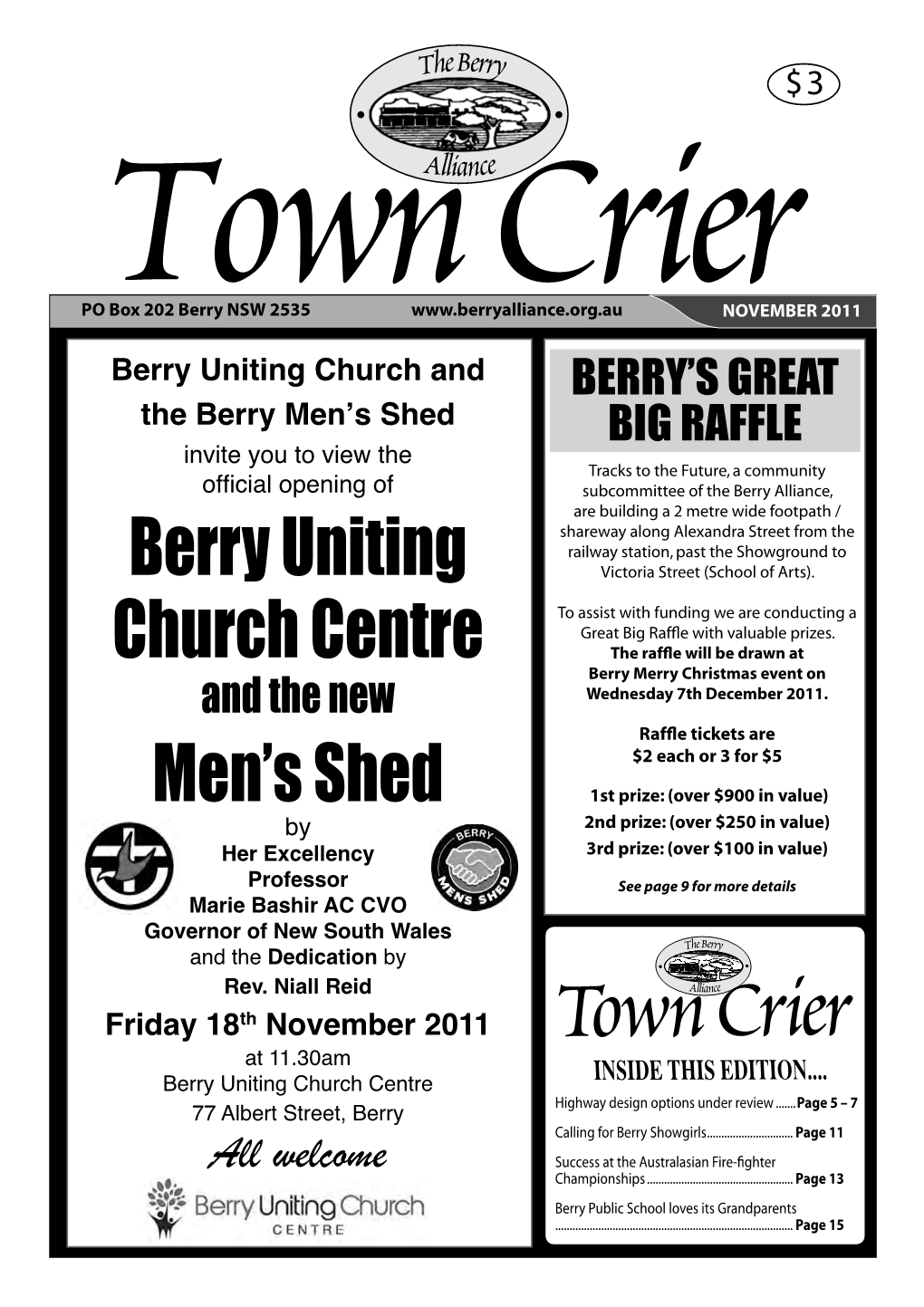 NOVEMBER Town Crier 2011.Indd