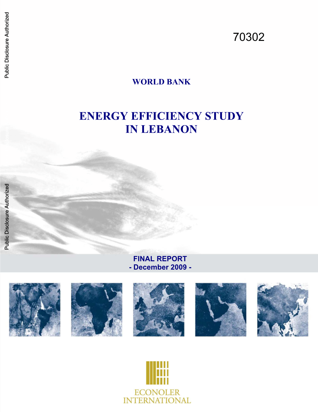 World Bank Energy Efficiency Study in Lebanon Final Report