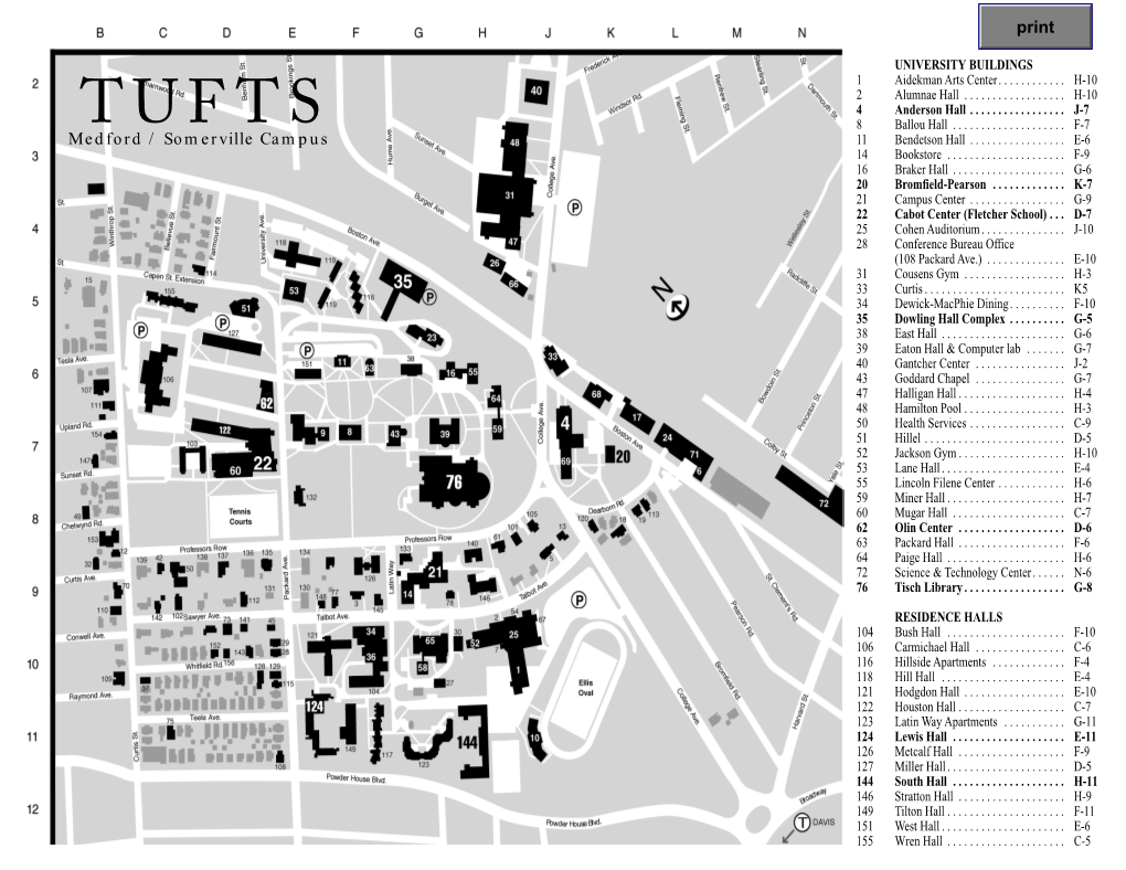 Tufts University Medford/Somerville Campus