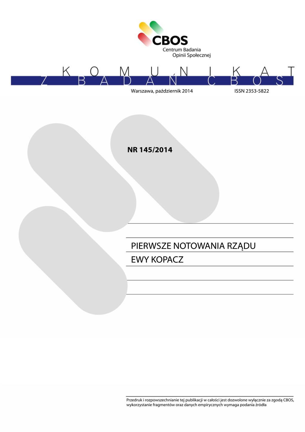 Pierwsze Notowania Rządu Ewy Kopacz