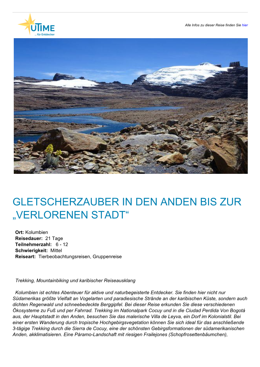 Gletscherzauber in Den Anden Bis Zur „Verlorenen Stadt“