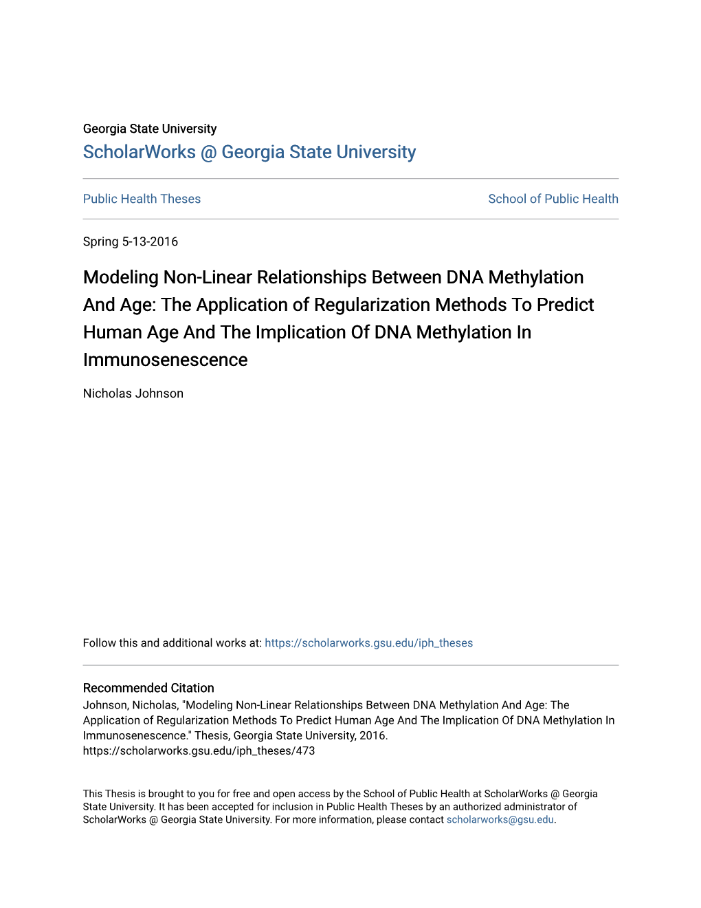 Modeling Non-Linear Relationships Between