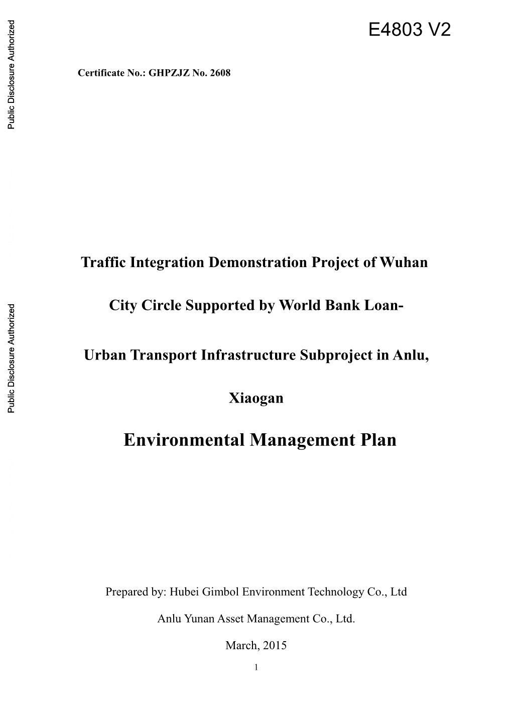 5 Mitigation Measures of Environment Influence