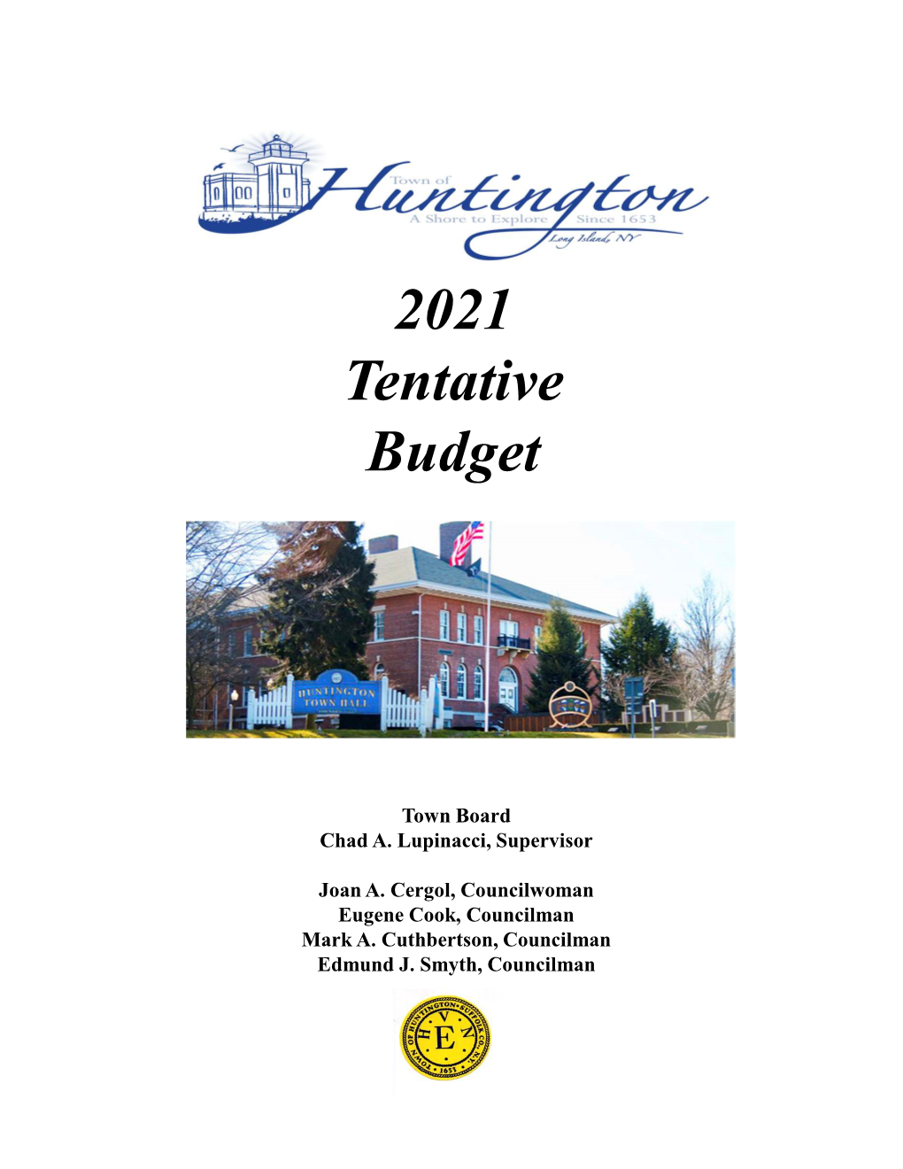 Supervisor's Tentative Budget for 2021