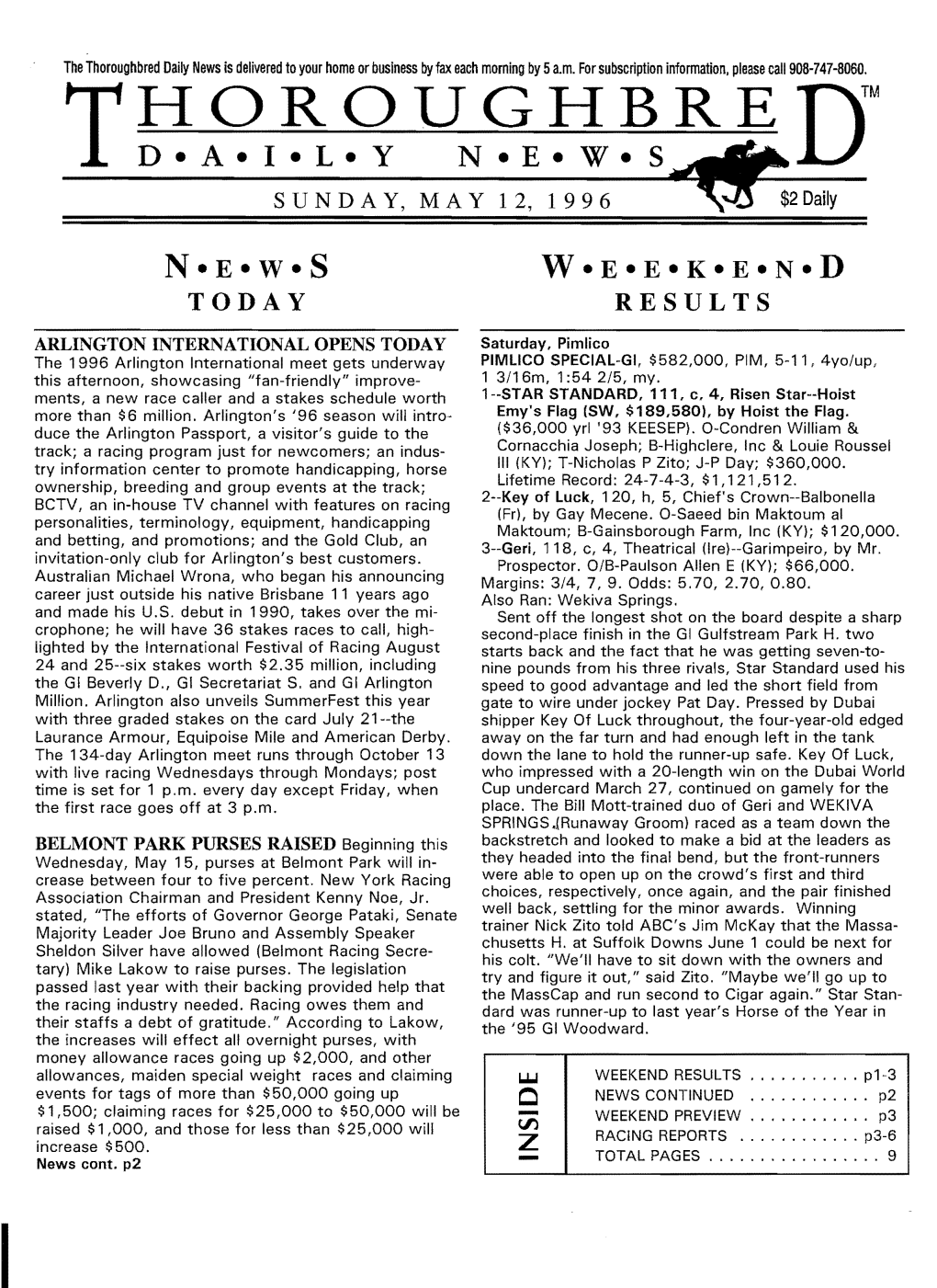 T~?I~~Un~~~Re Dm Sunday, May 12,1996