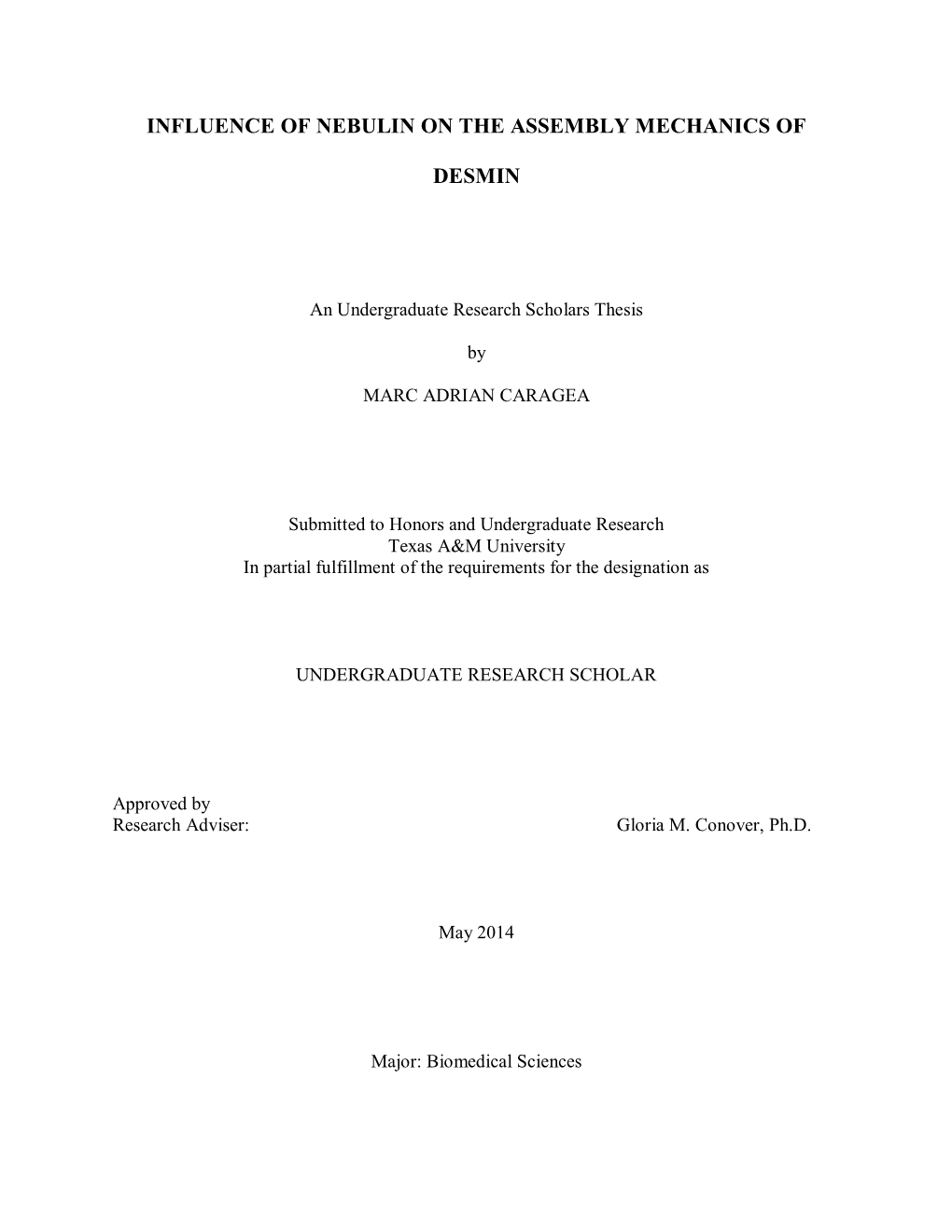 Influence of Nebulin on the Assembly Mechanics Of