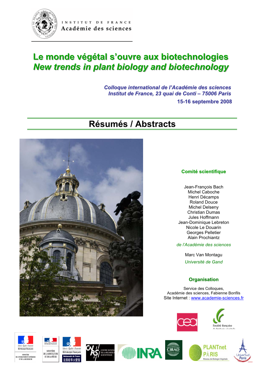 Le Monde Végétal S'ouvre Aux Biotechnologies