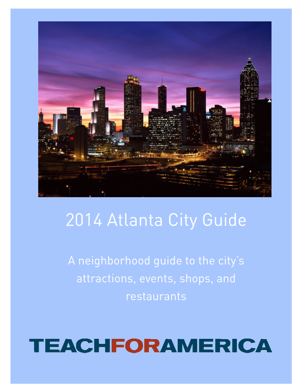 2014 Atlanta City Guide