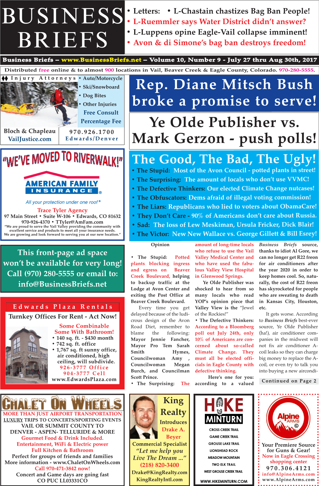 Ye Olde Publisher Vs. Mark Gerzon - Push Polls! Opinion Questions of the Day