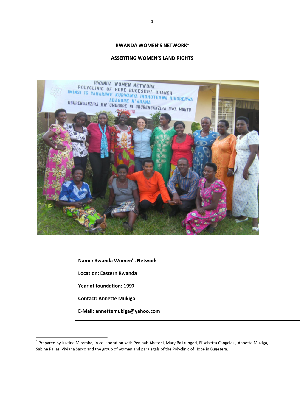 Rwanda Women's Network Location