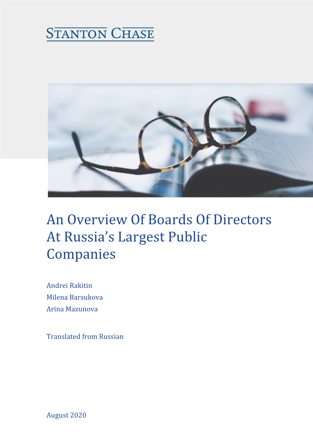An Overview of Boards of Directors at Russia's Largest Public Companies
