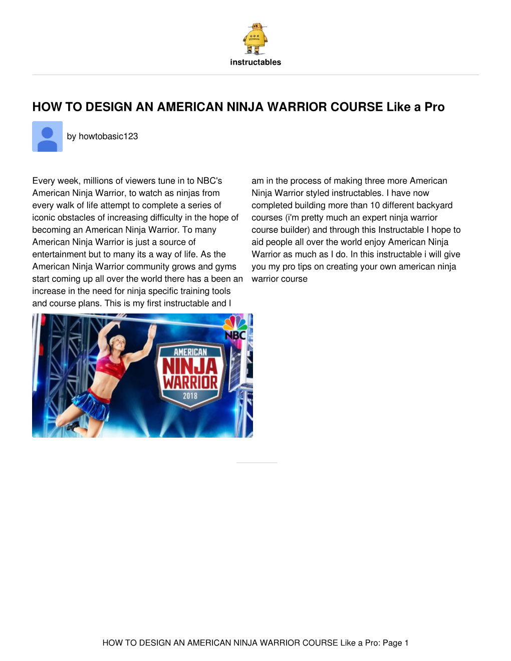 HOW to DESIGN an AMERICAN NINJA WARRIOR COURSE Like a Pro