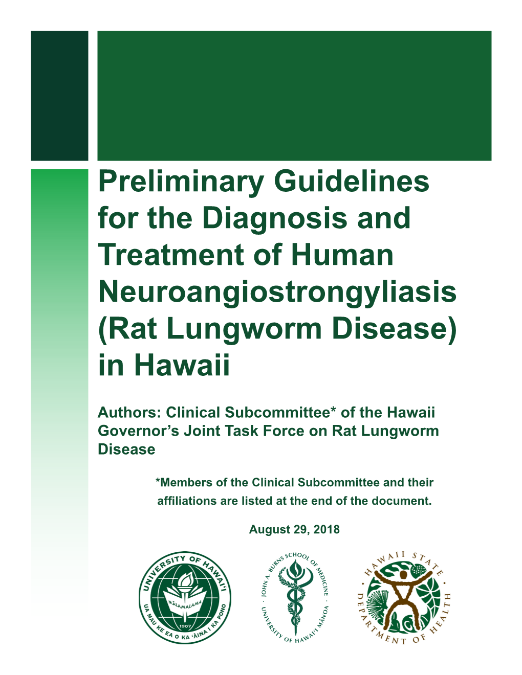 Rat Lungworm Disease) in Hawaii