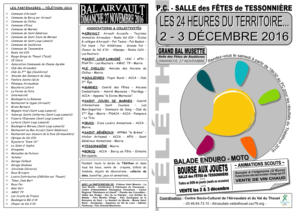 Coordination : Centre Socio-Culturel De L'airvaudais Et Du Val