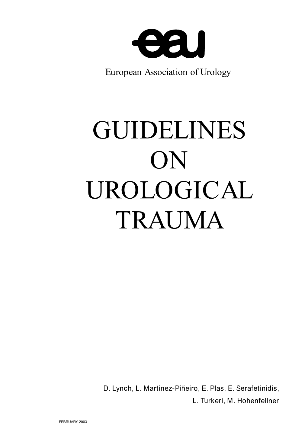 Guidelines on Urological Trauma