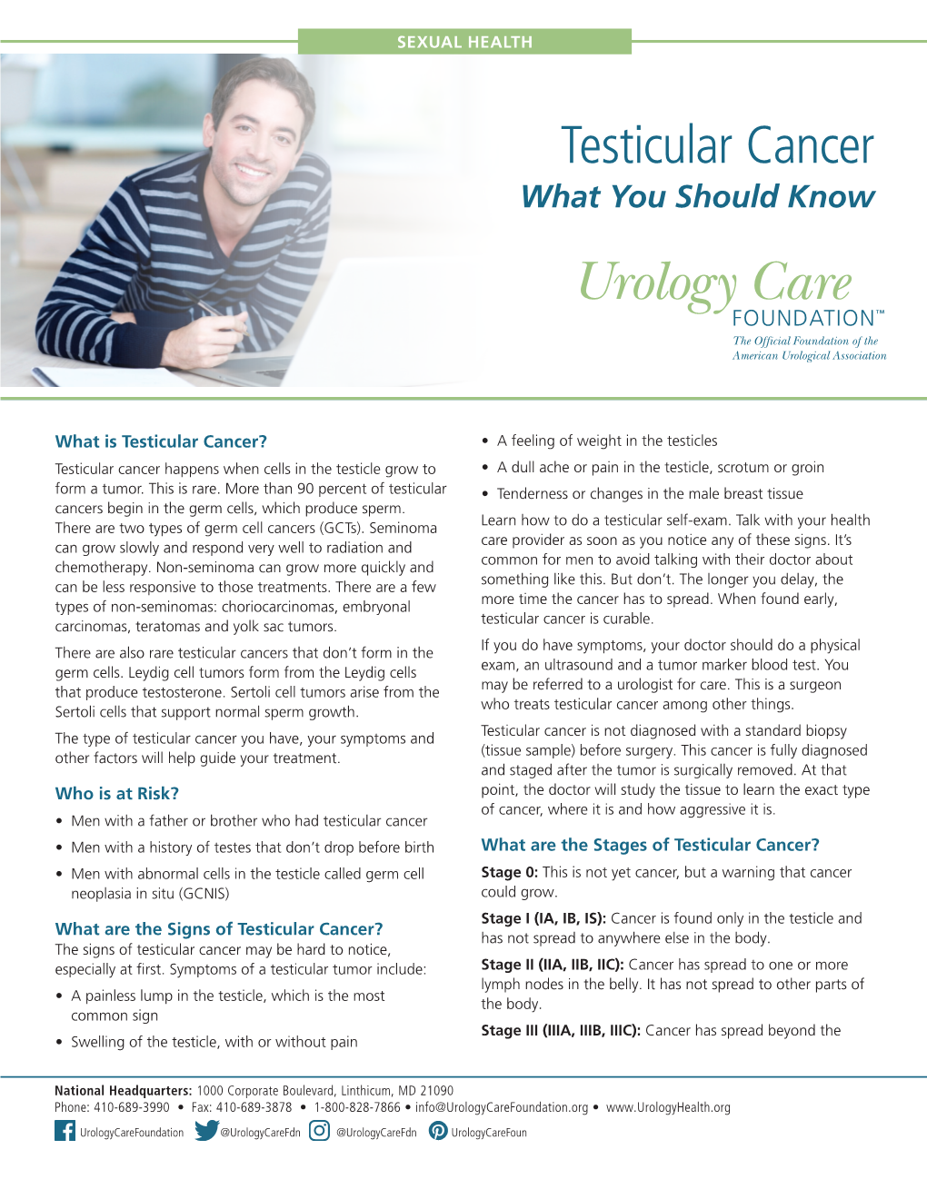 Testicular Cancer Fact Sheet