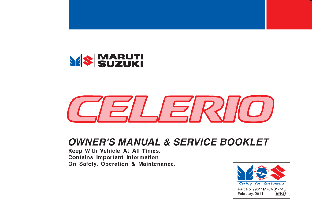 Owner's Manual & Service Booklet
