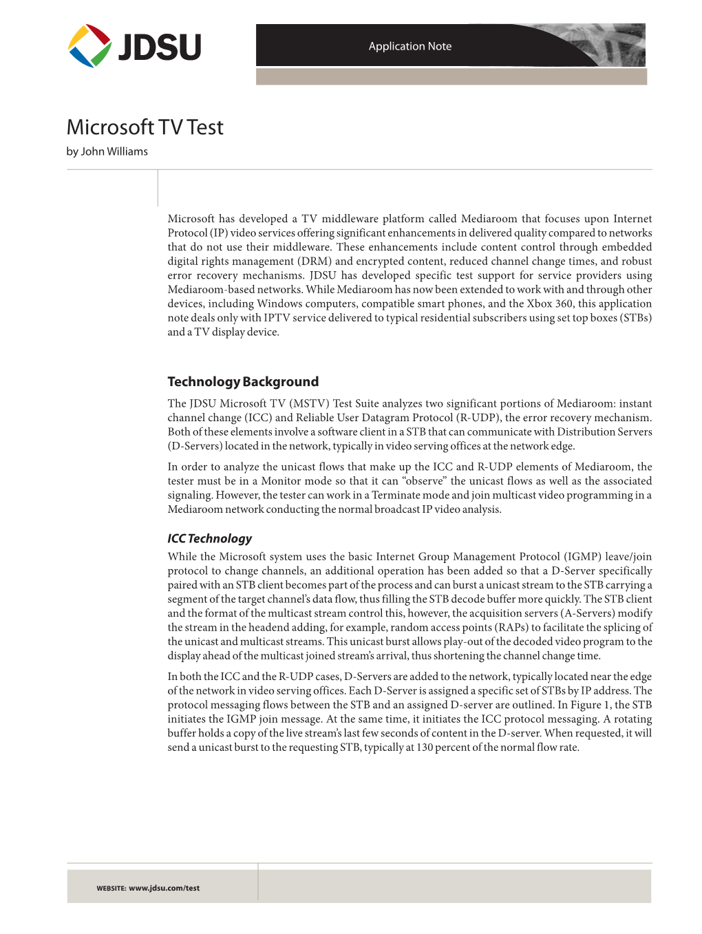 Microsoft TV Test by John Williams