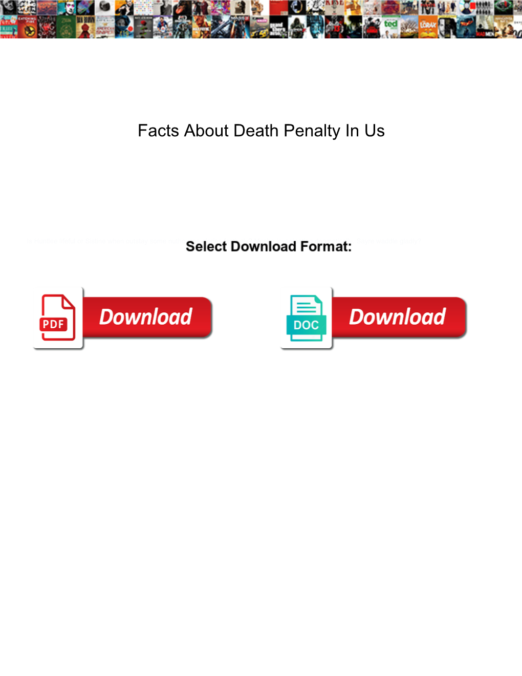 Facts About Death Penalty in Us