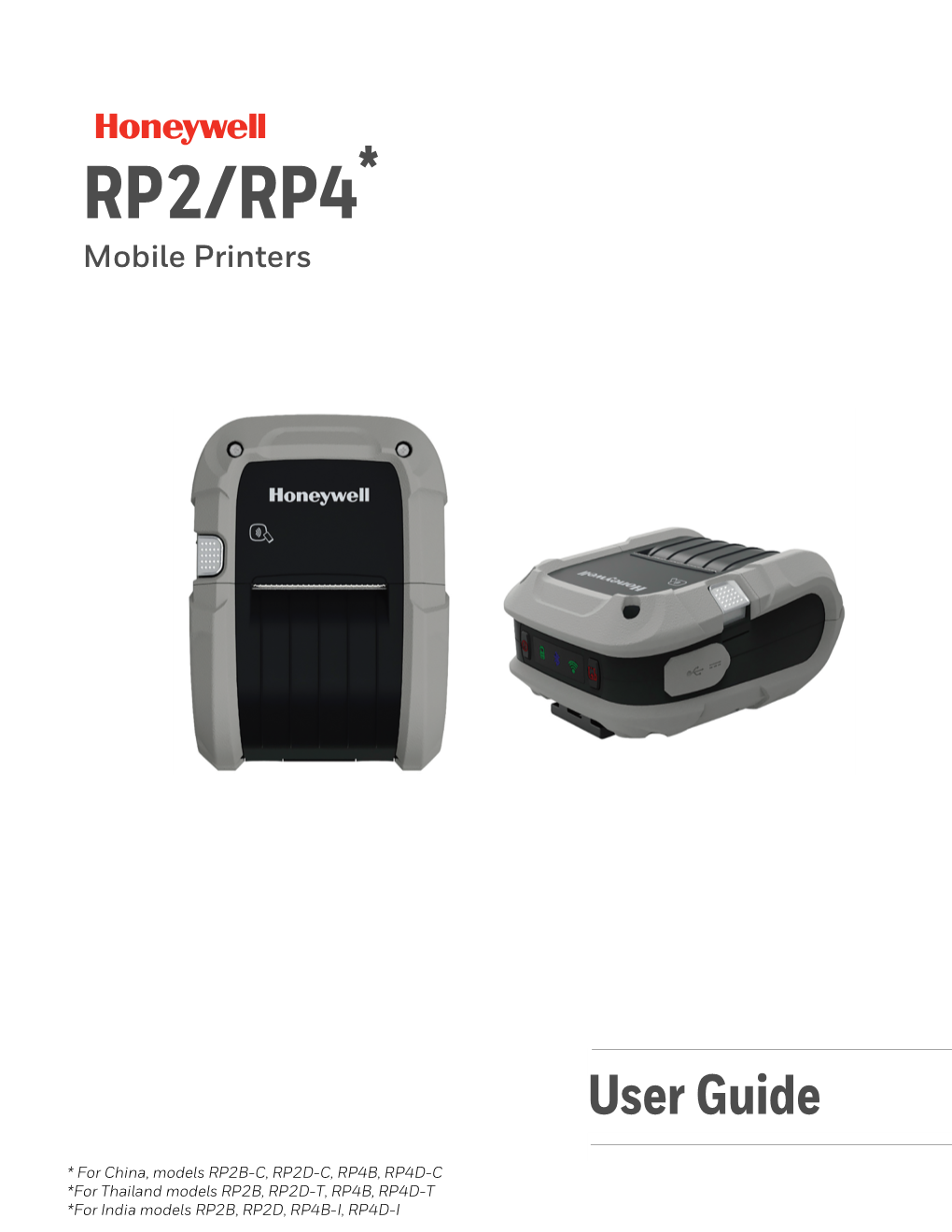 RP2/RP4* Mobile Printers