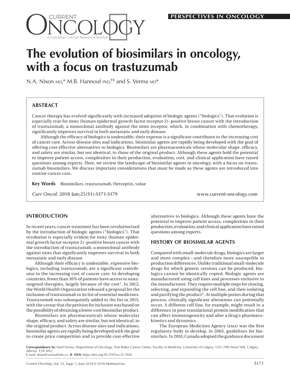 The Evolution of Biosimilars in Oncology, with a Focus on Trastuzumab