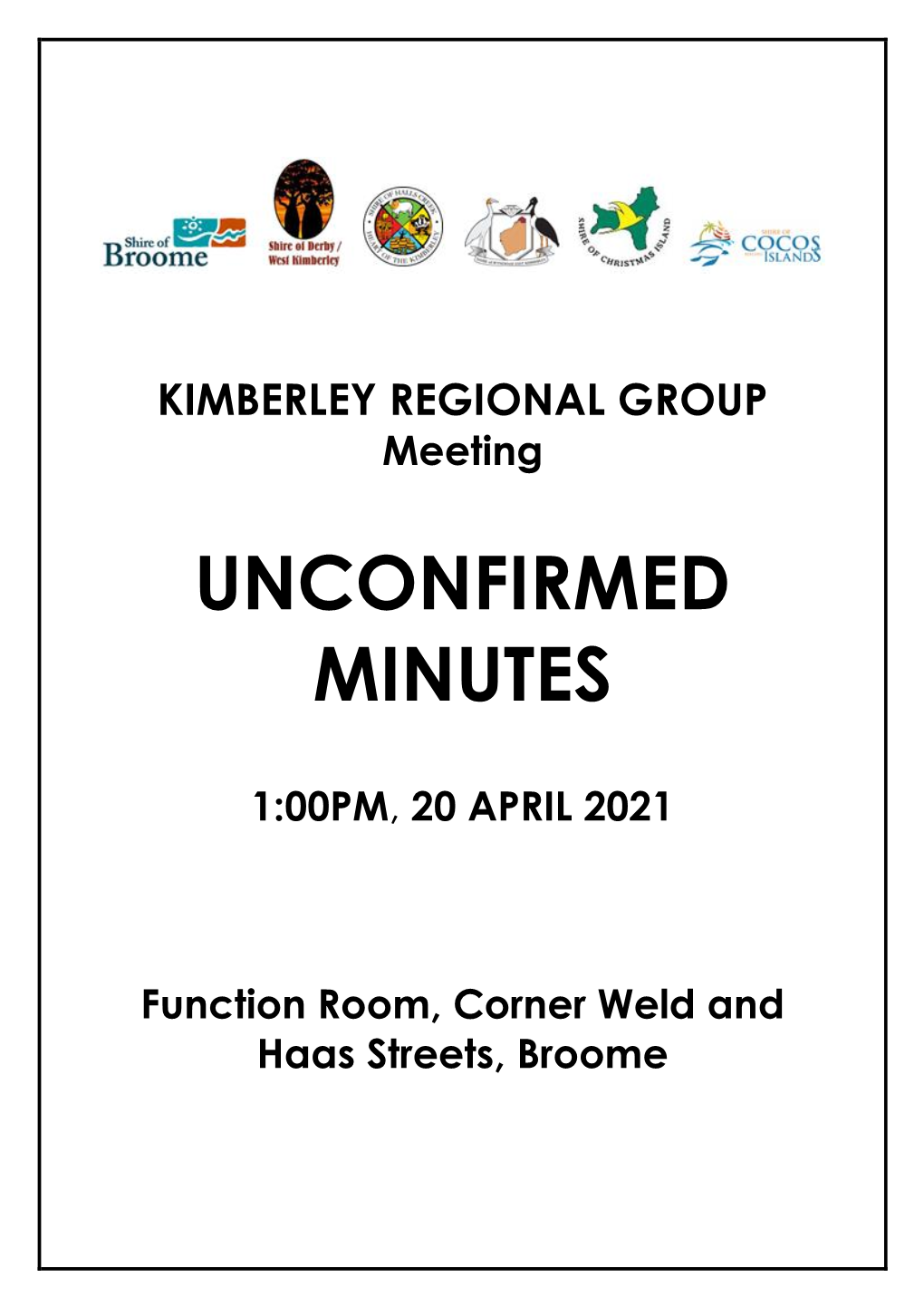 Minutes of Kimberley Regional Group