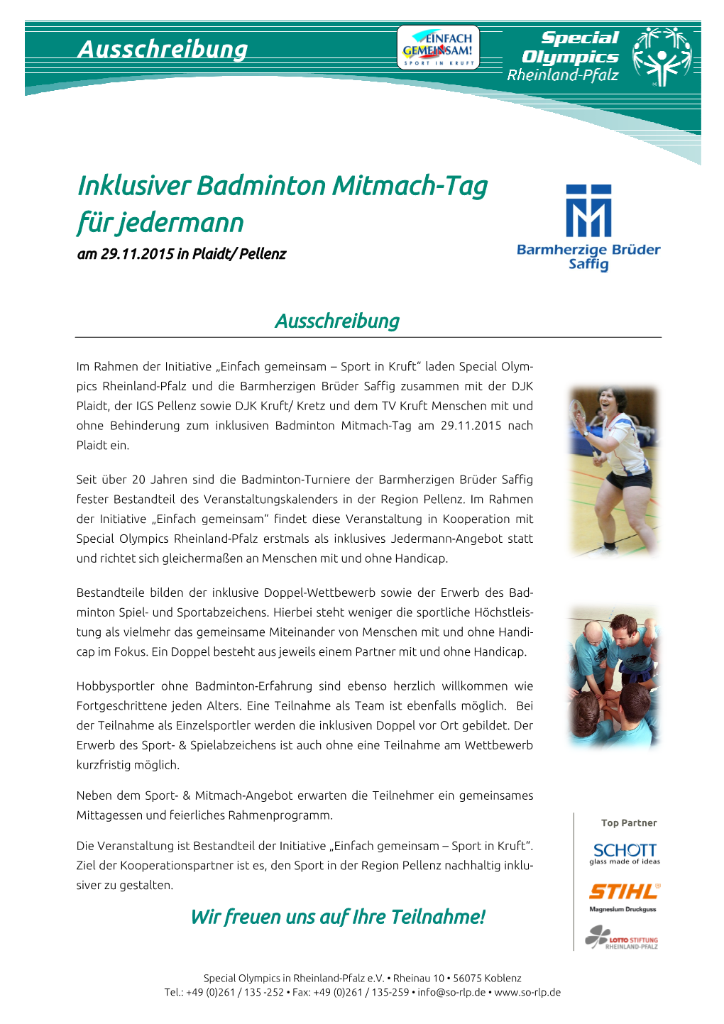 Inklusiver Badminton Mitma Für Jedermann Siver Badminton