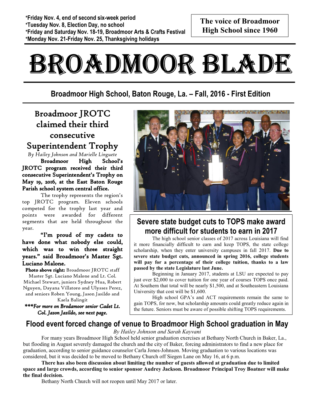 Broadmoor Blade