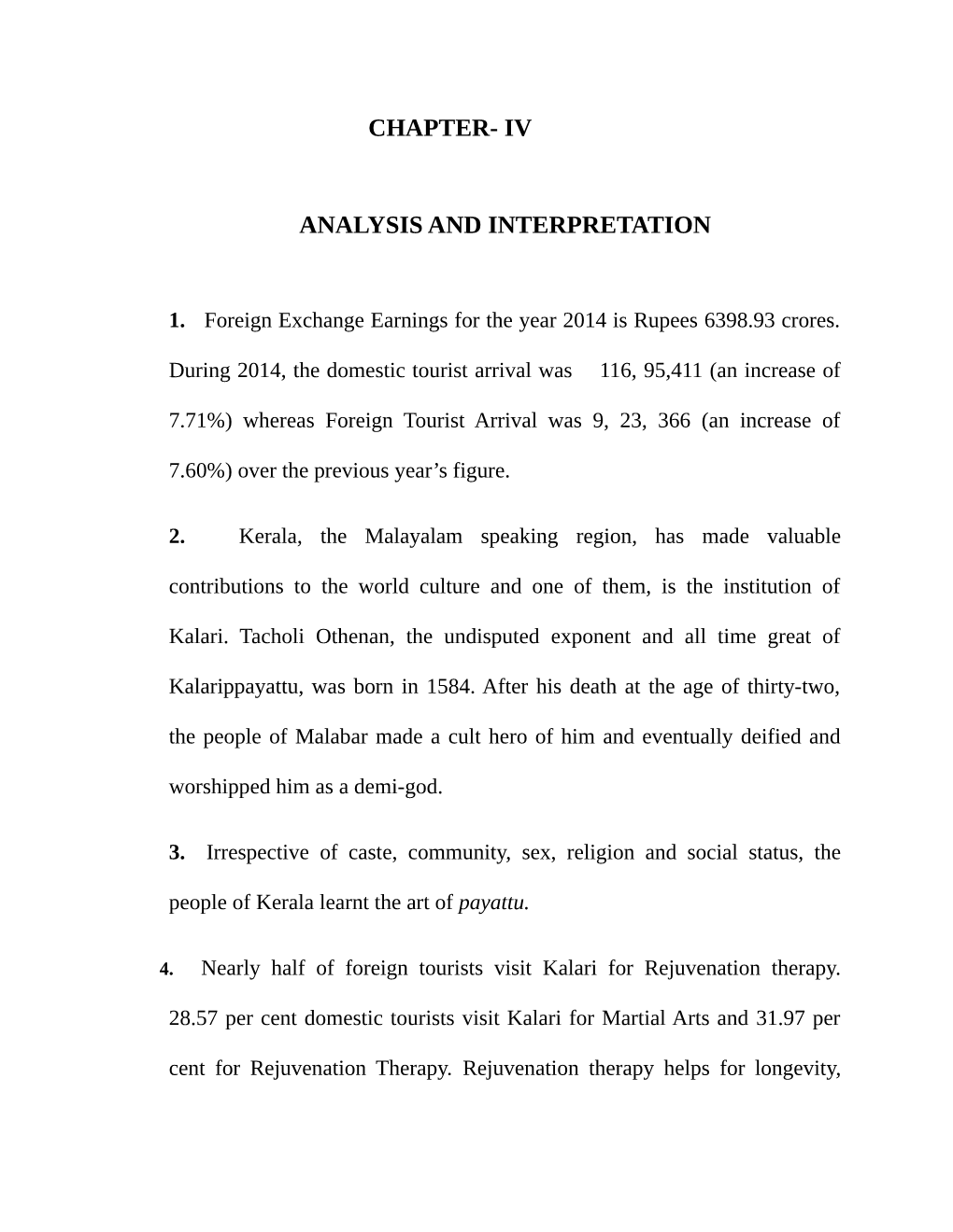 Chapter- Iv Analysis and Interpretation