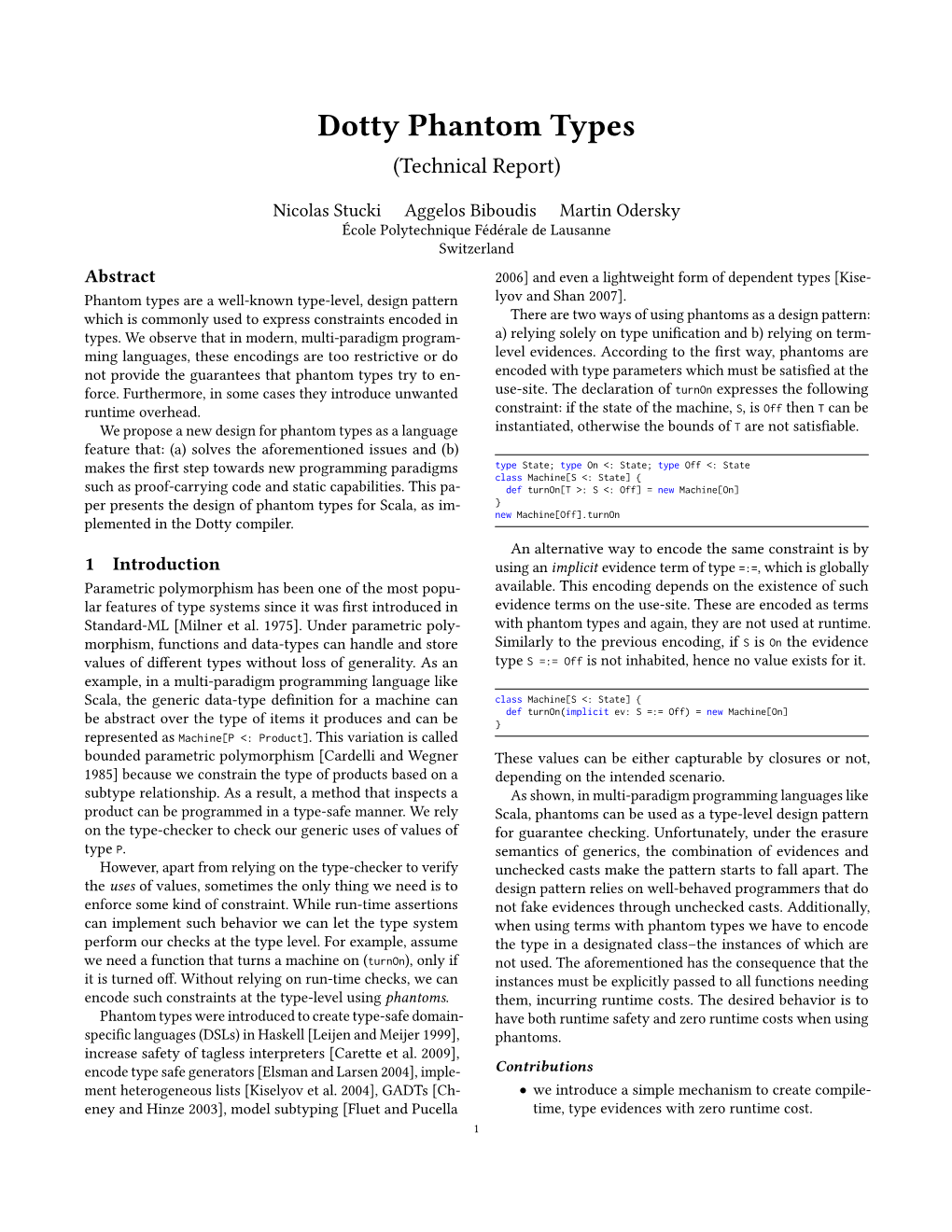 Dotty Phantom Types (Technical Report)