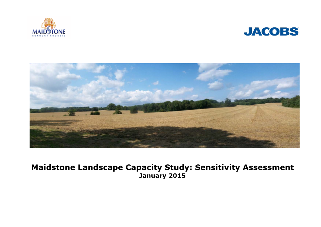 Maidstone Landscape Capacity Study: Sensitivity Assessment January 2015