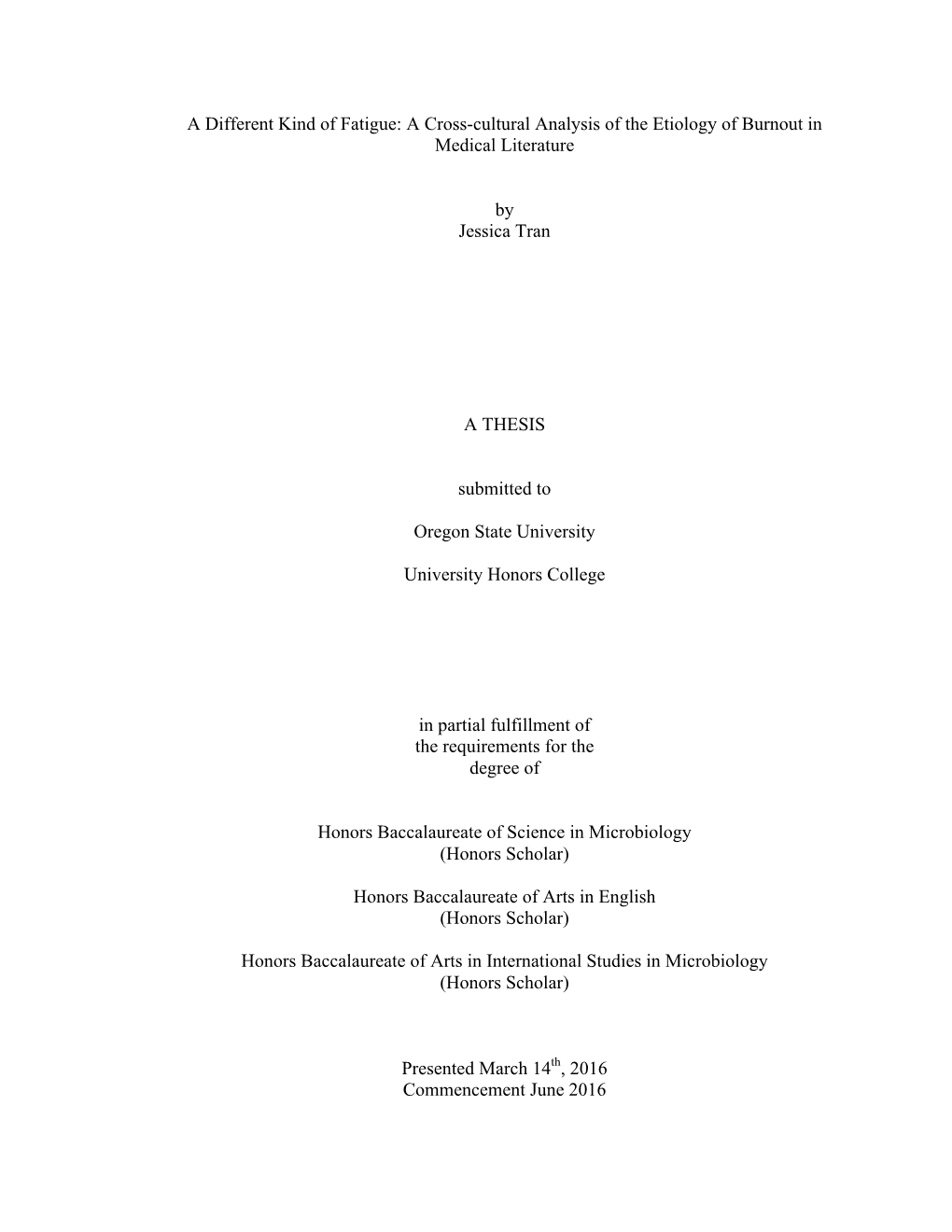 A Cross-Cultural Analysis of the Etiology of Burnout in Medical Literature