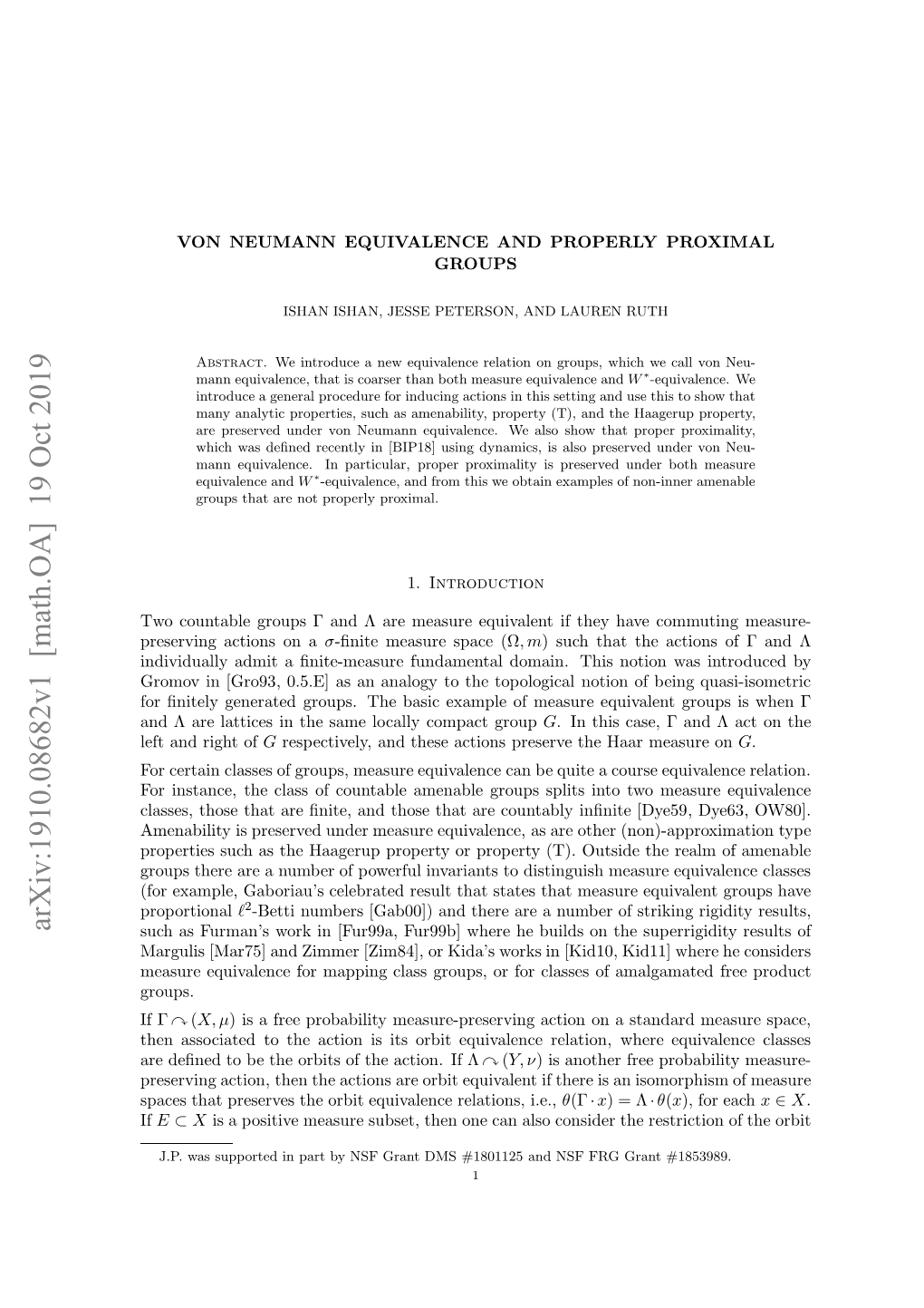 Von Neumann Equivalence and Properly Proximal Groups 3