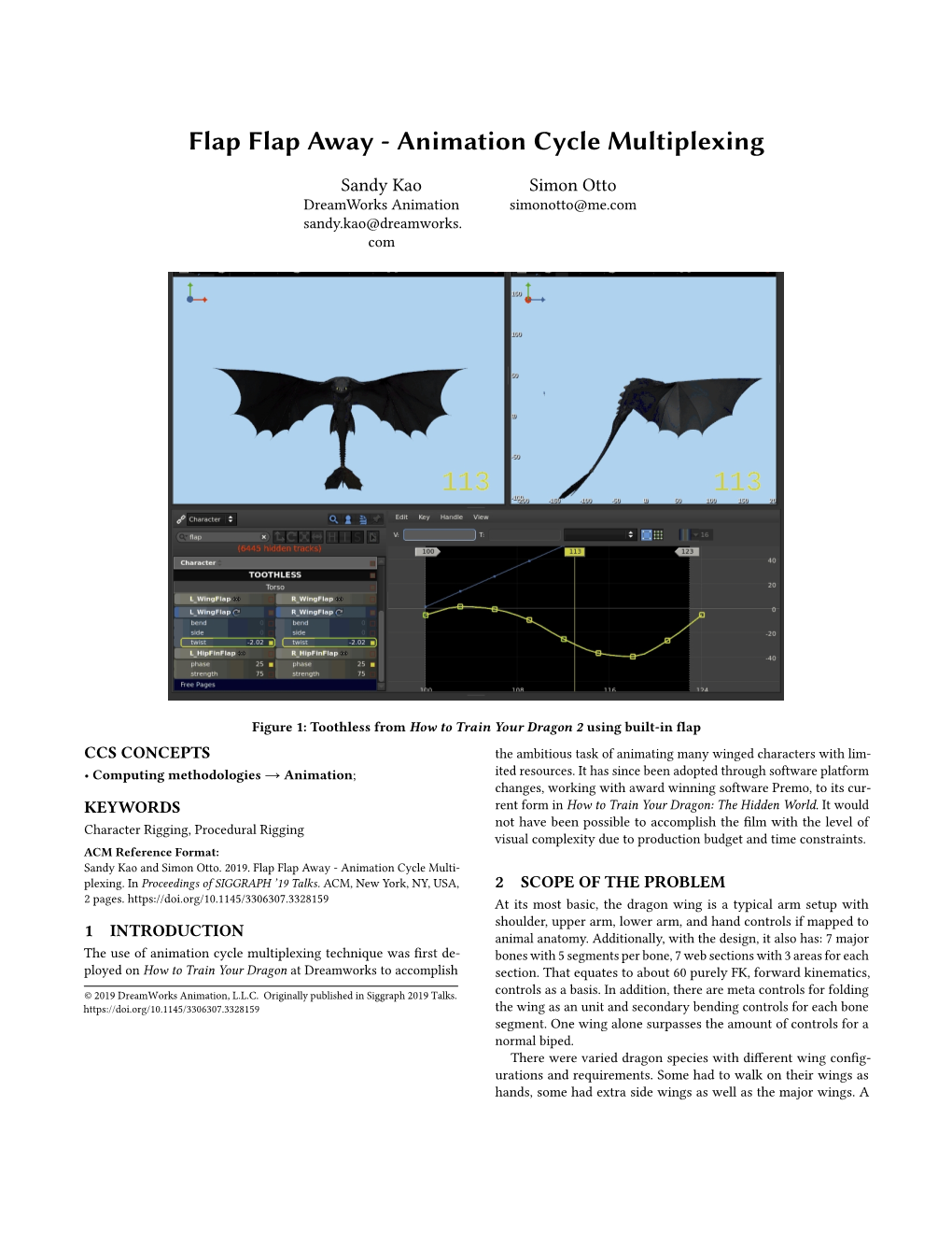 Flap Flap Away - Animation Cycle Multiplexing