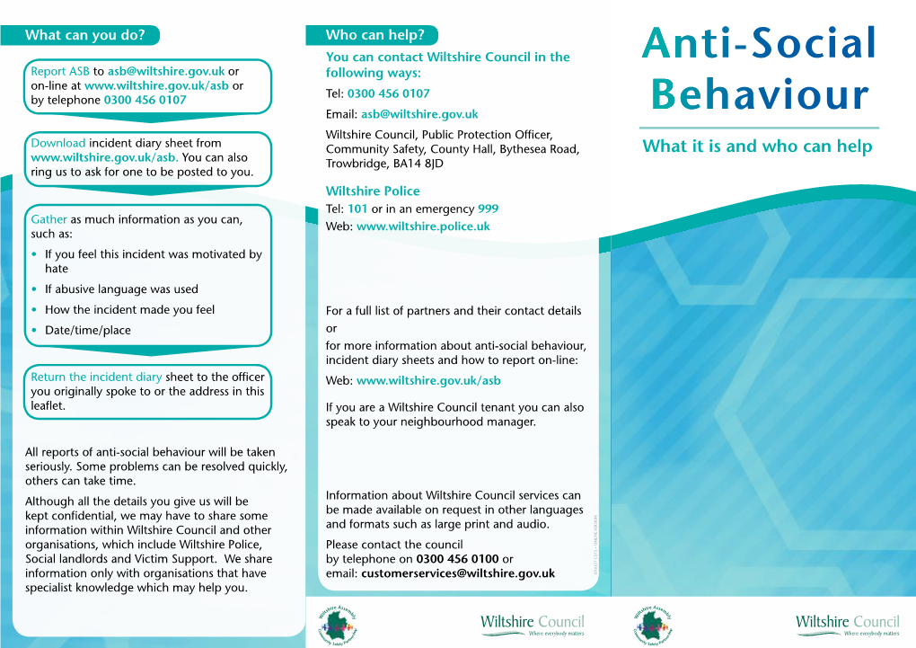 Anti-Social Behaviour