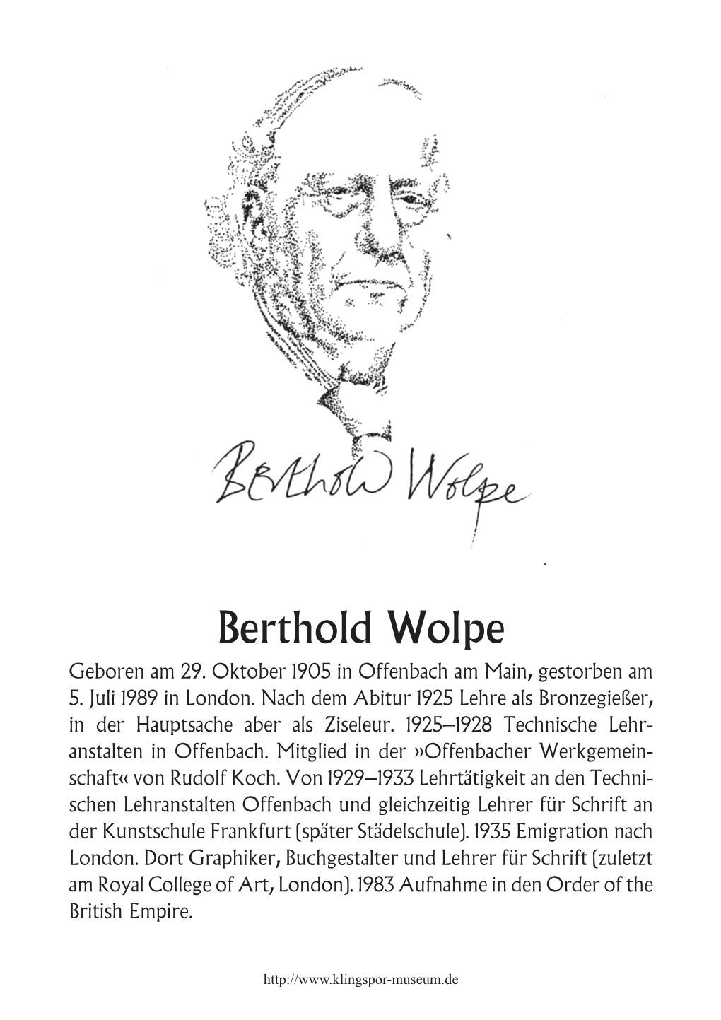 Berthold Wolpe Geboren Am 29