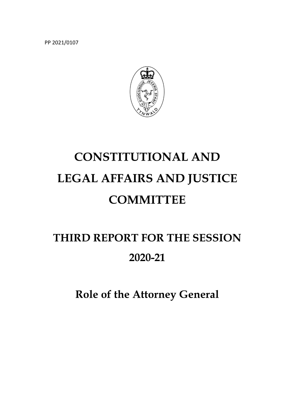 CLAJ Role of the Attorney General Report