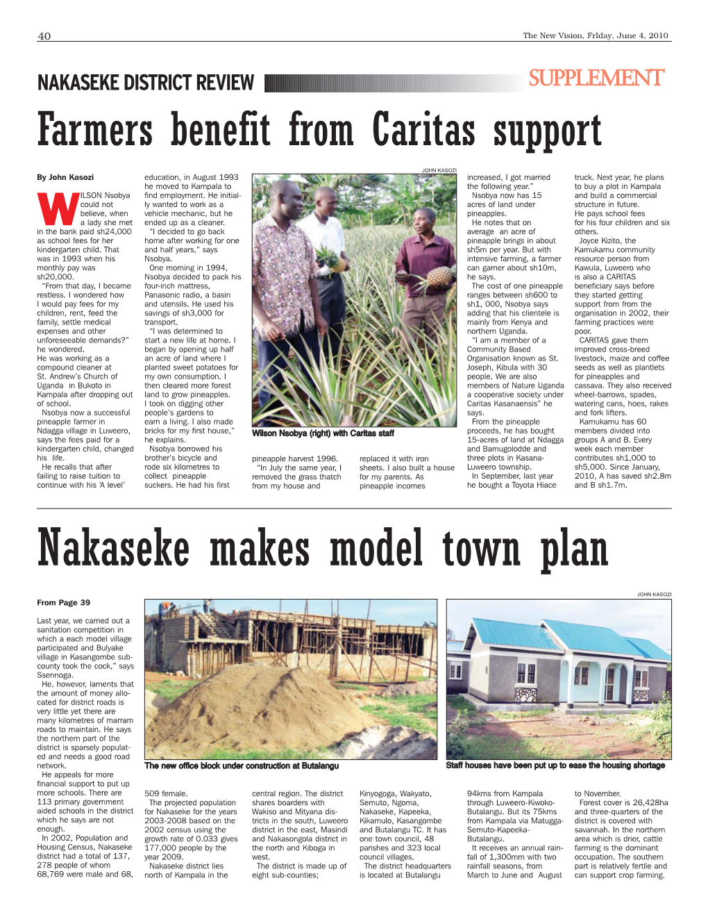 Nakaseke Makes Model Town Plan
