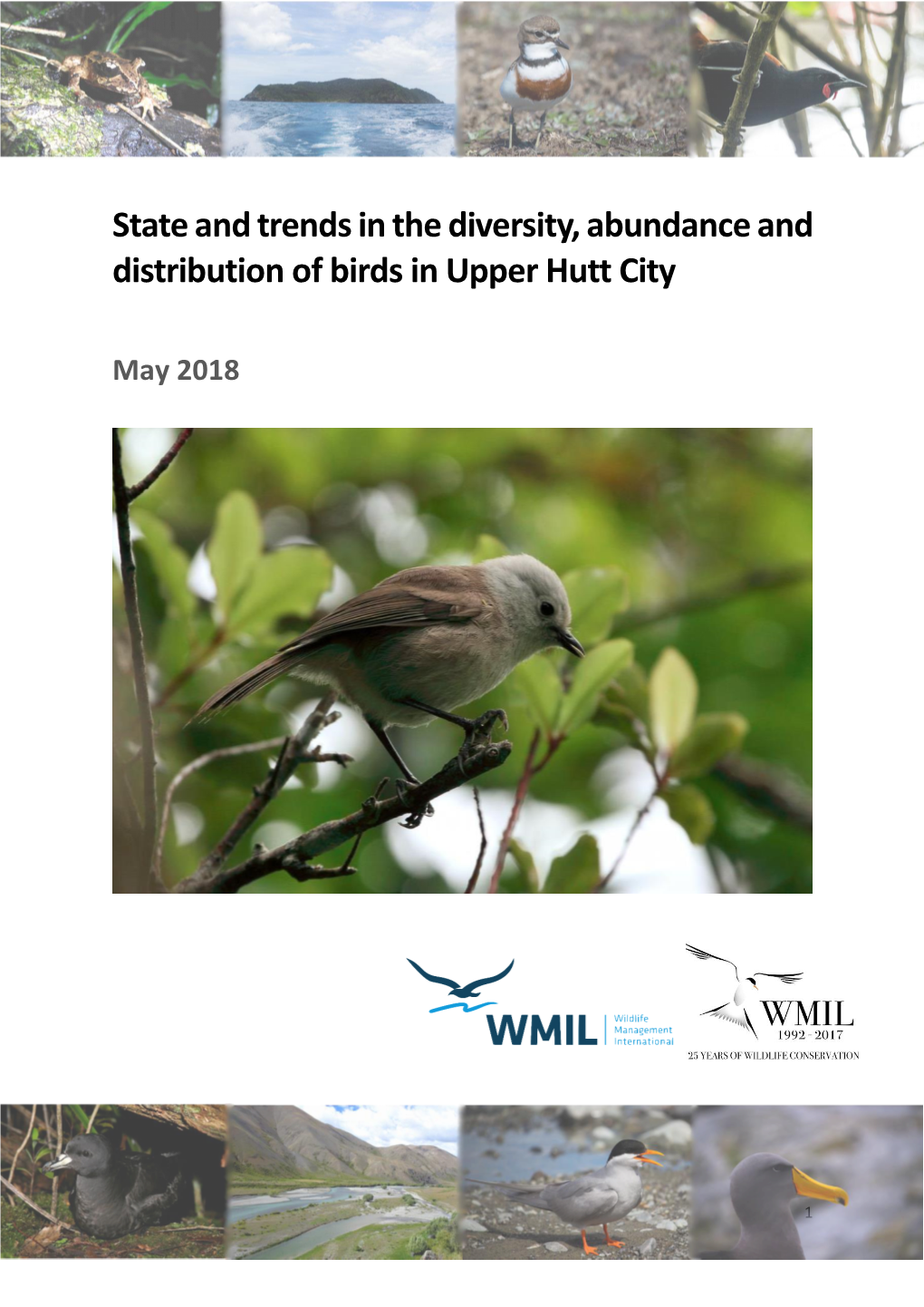 State and Trends in the Diversity, Abundance and Distribution of Birds in Upper Hutt City