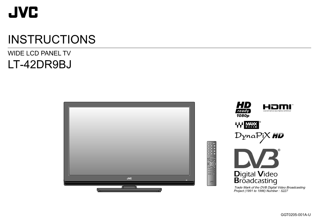 Instructions Wide Lcd Panel Tv Lt-42Dr9bj