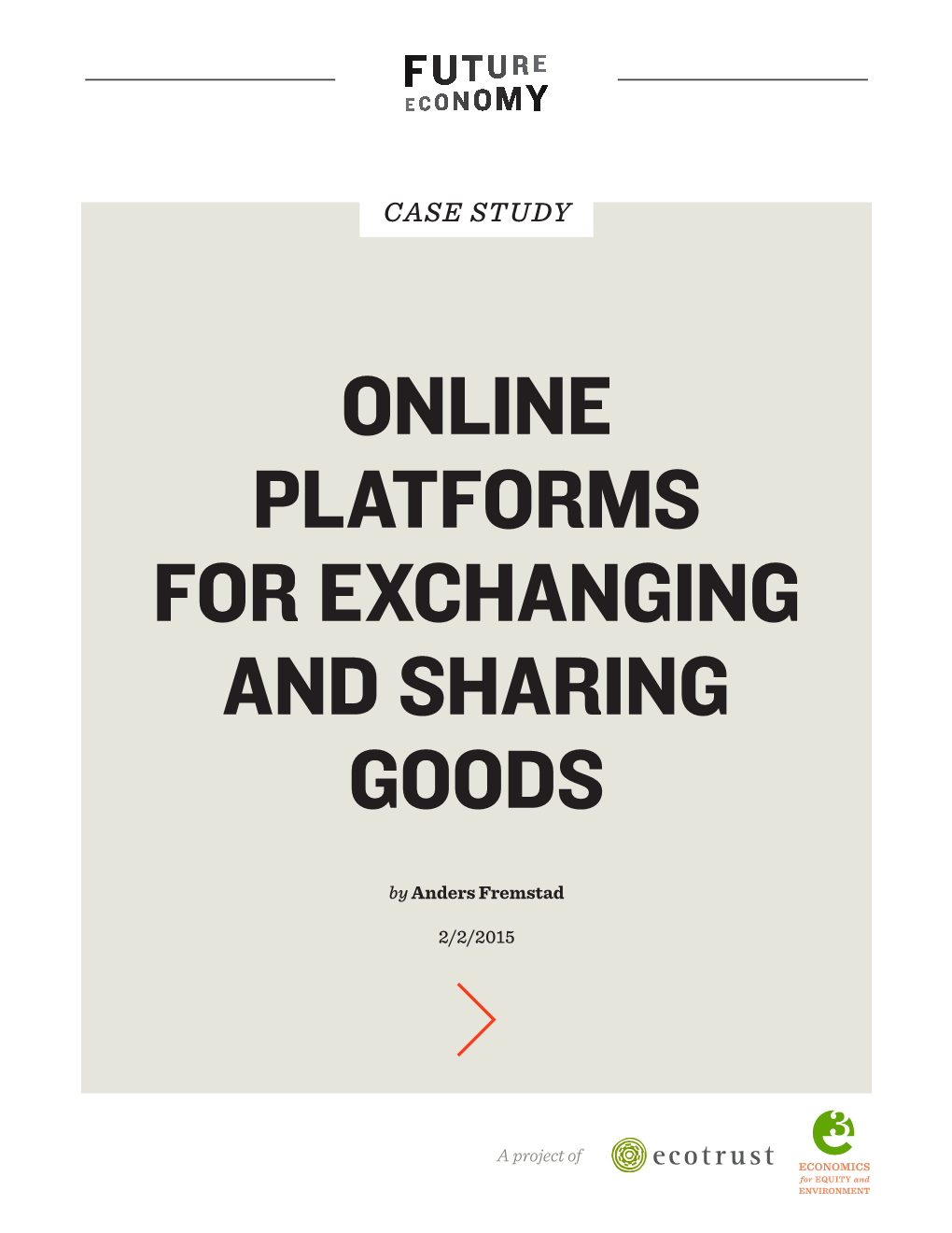 Online Platforms for Exchanging and Sharing Goods