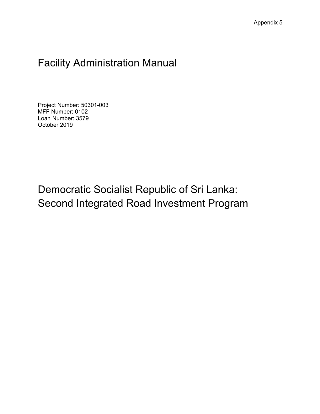 Second Integrated Road Investment Program