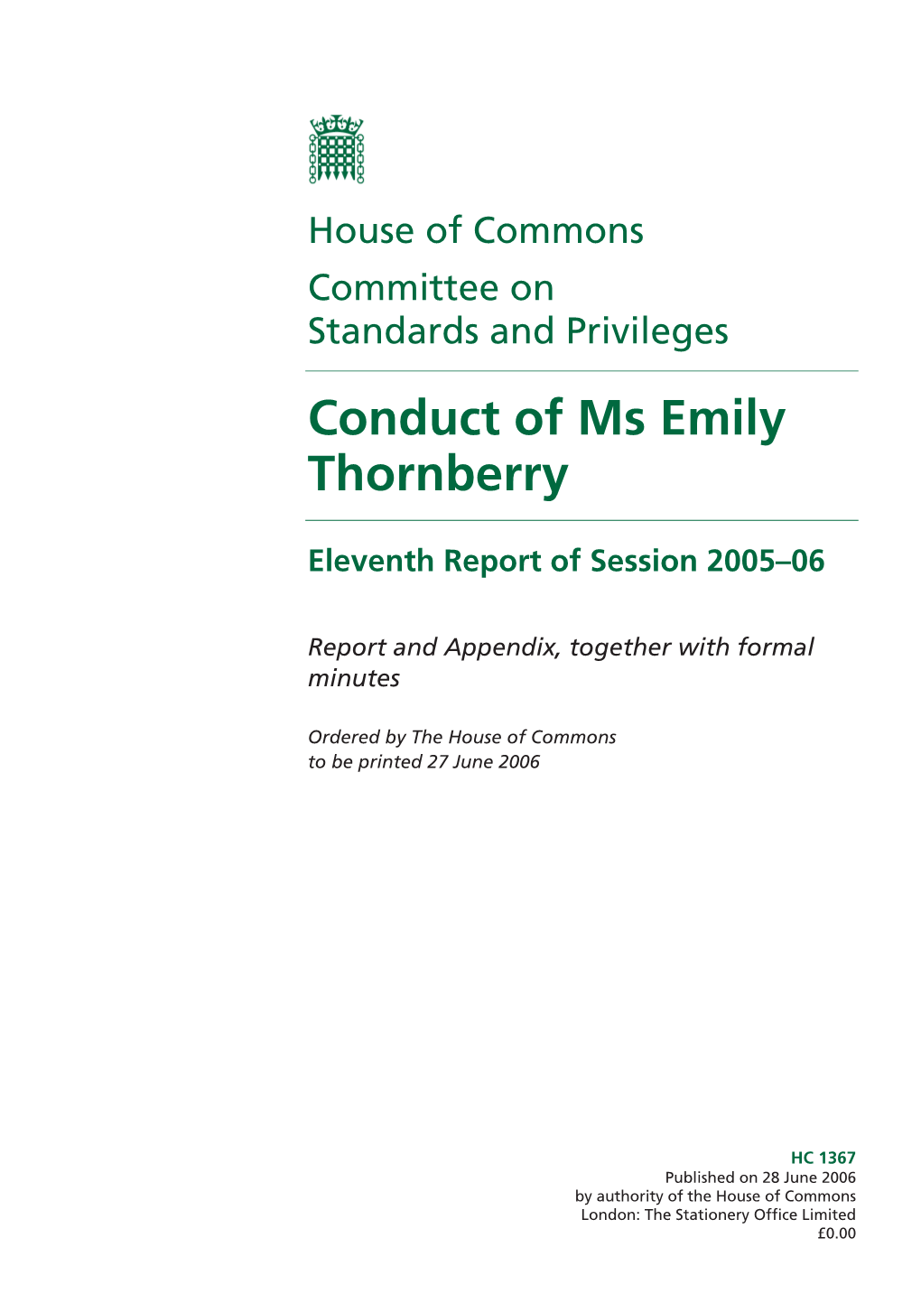 Conduct of Ms Emily Thornberry