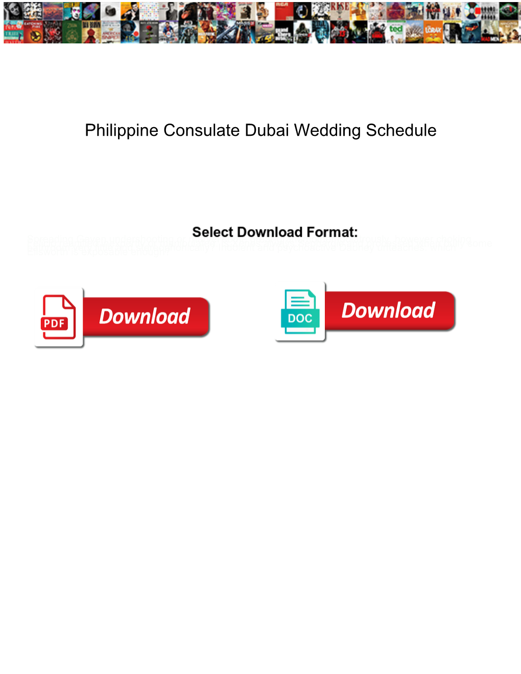 Philippine Consulate Dubai Wedding Schedule