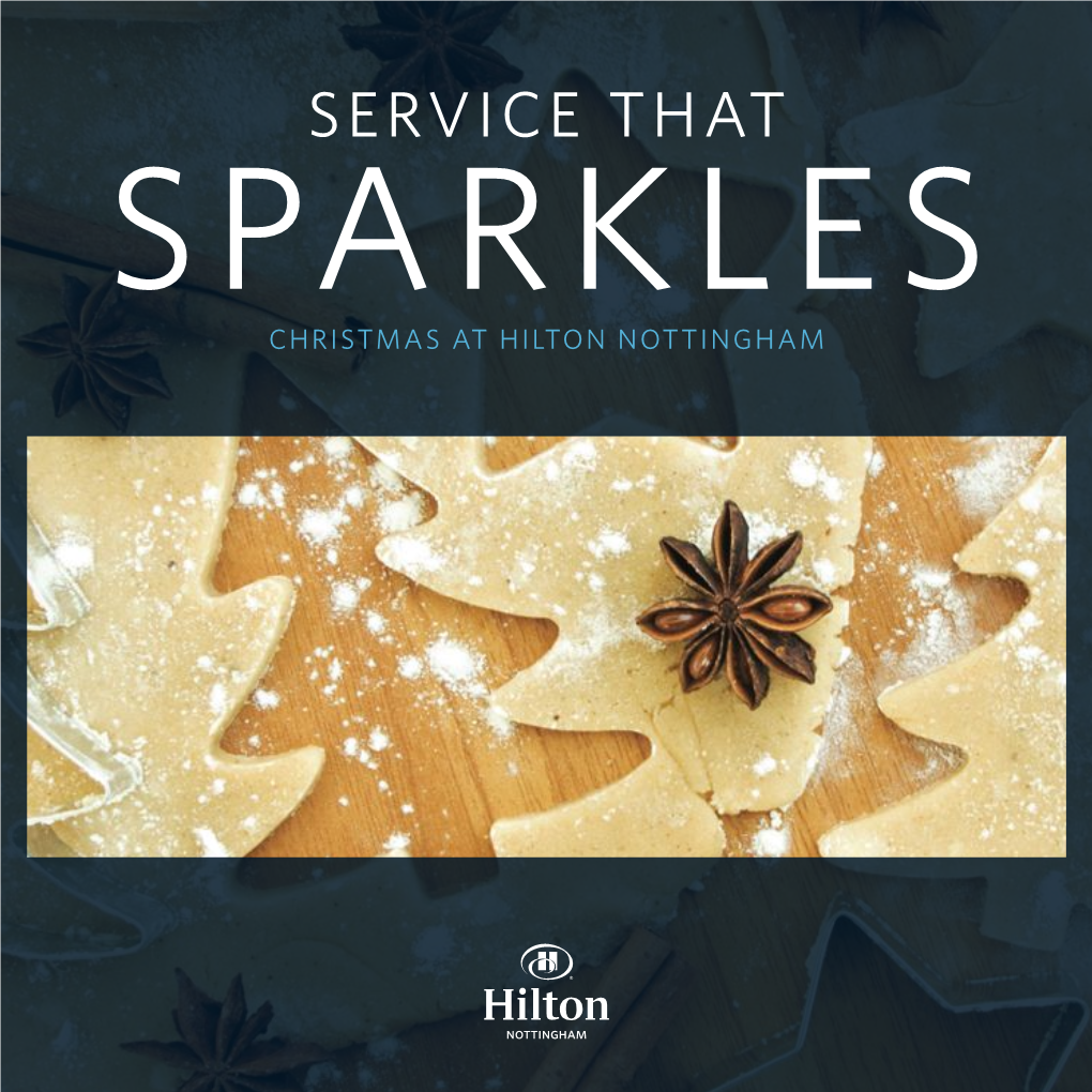 SERVICE THAT SPARKLES Christmas at HILTON NOTTINGHAM STEP INTO CHRISTMAS and NEW YEAR with HILTON