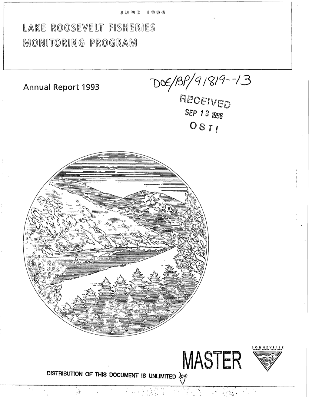 Lake Roosevelt Fisheries Monitoring Program. 1993 Annual Report