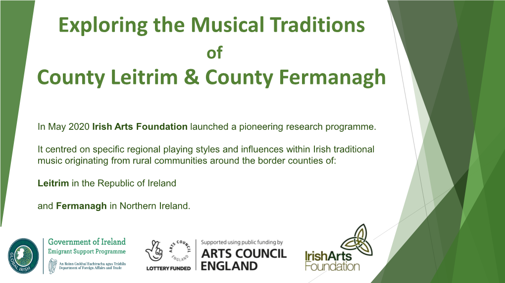 Exploring the Musical Traditions of Co. Leitrim & Co. Fermanagh