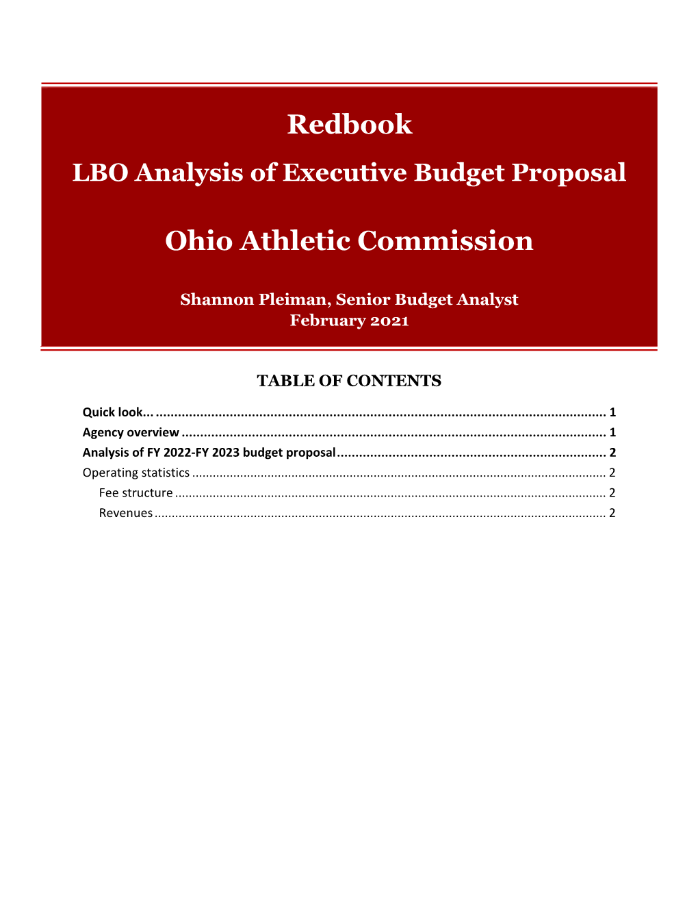 Ohio Athletic Commission