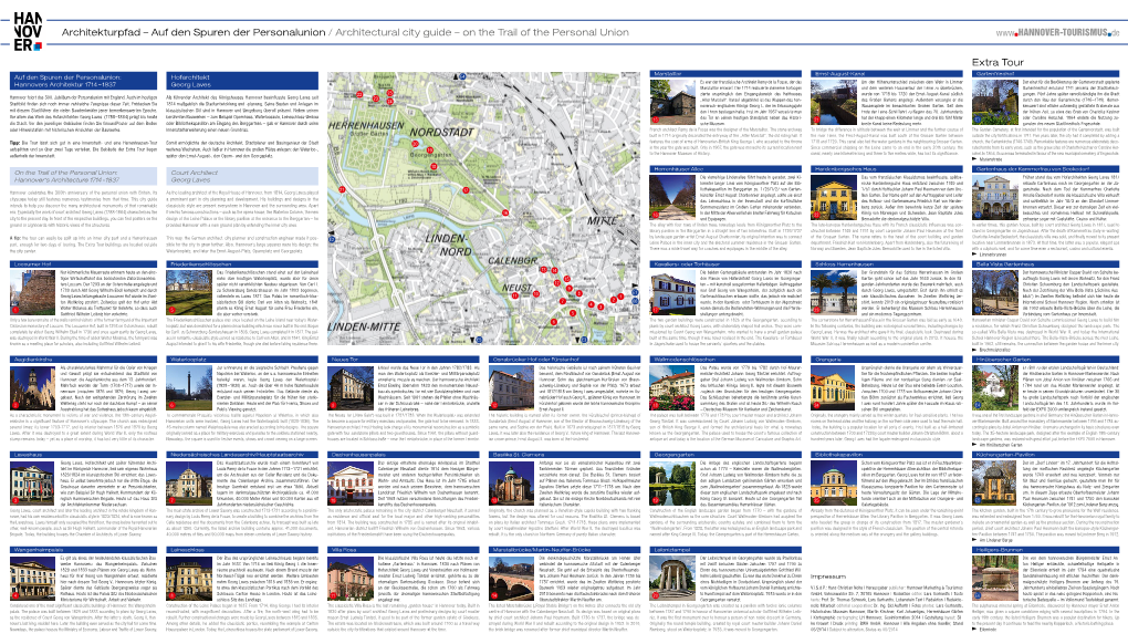 Architekturpfad – Auf Den Spuren Der Personalunion / Architectural City Guide ­– on the Trail of the Personal Union