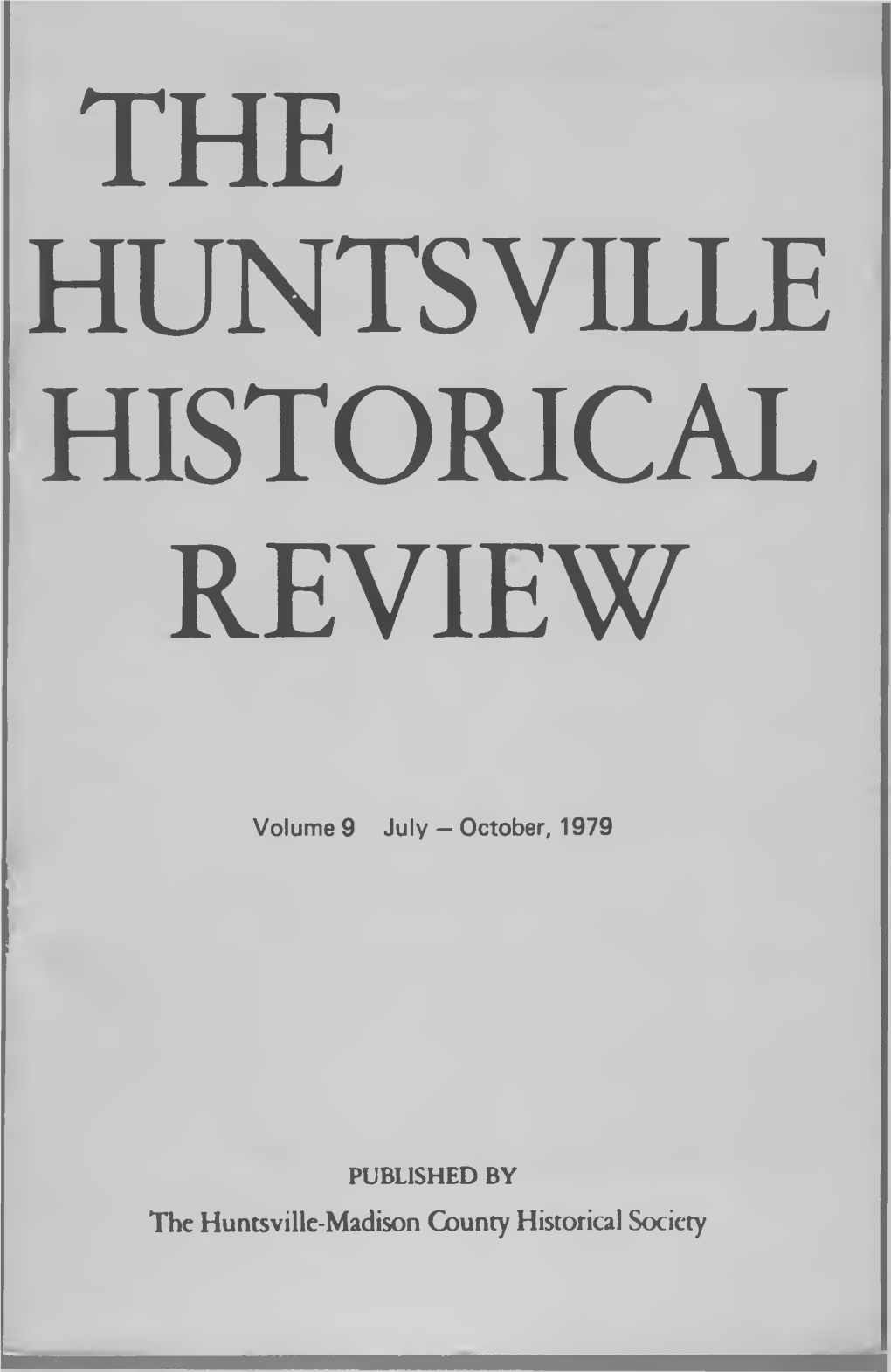 The Huntsville Historical Review